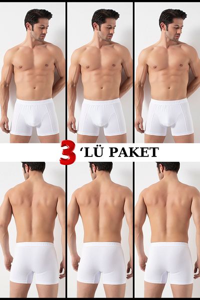 Özlem & Donex 3 Συσκευασία Low Waist Lycra Boxers 2350
