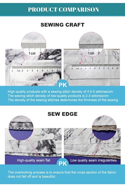 Elmas Dizayn 240x260 Cm Marble Colored Double Duvet Cover Set - Antibacterial, Organic Cotton Satin