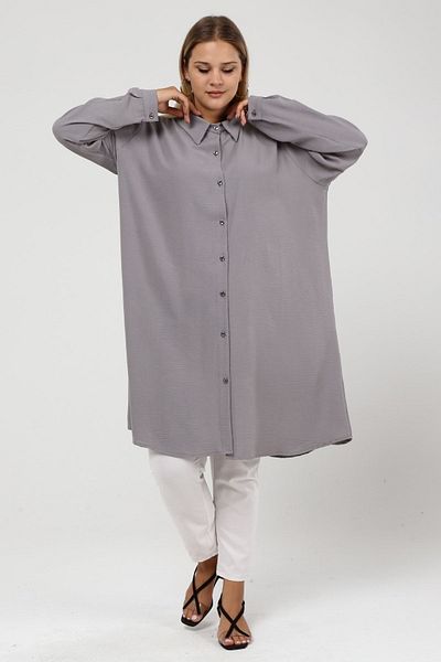 Seçkin Büyük Beden Women's Large Size Plain Sports Aerobin Shirt