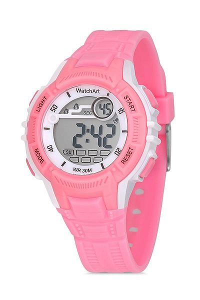 WatchArt Pink Digital Children's Wristwatch - Full Function Stc11421