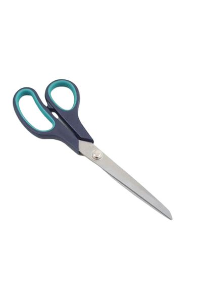 vollen yarn Green Handle Plastic Scissors - No:7.5