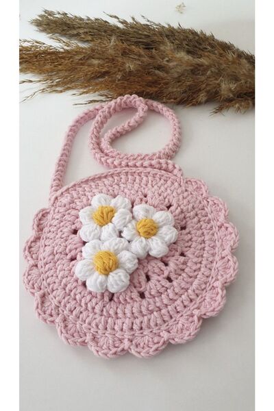 afralya home Baby Girl/Child Decorative Knitted Bag and Buckle Set