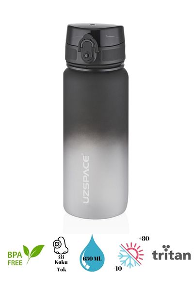 Uzspace Two Color Tritan Water Bottle/Flask - 650 Ml.