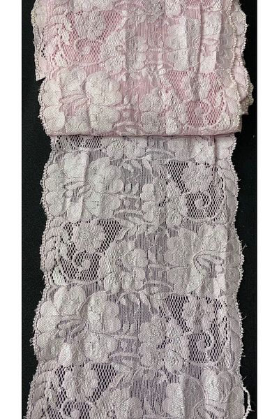 Ozpas Pink Lace Lycra 13 Cm x 3 M.