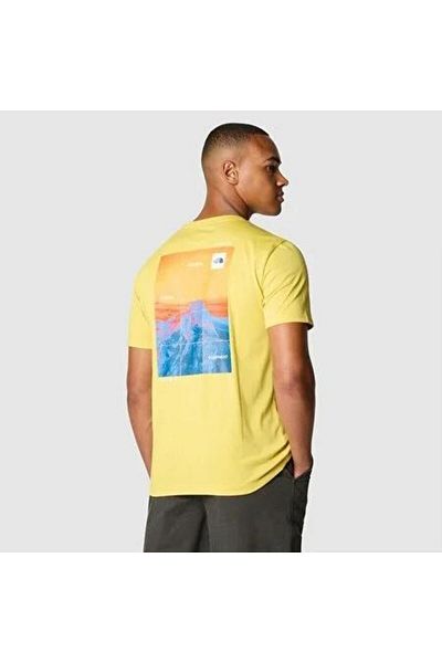THE NORTH FACE Men's Heatographic Foundation T-Shirt - Yellow, Nf0A882Xqoa1