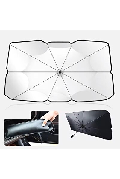 Hoala Hoala Araç İçi Ön Cam Güneşliği, Katlanabilir Şemsiye Şeklinde Otomobil...
