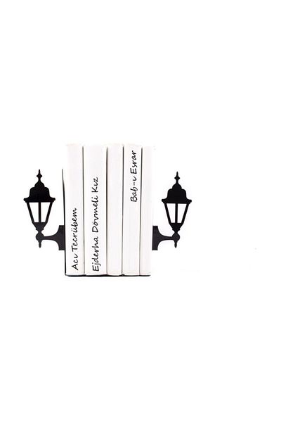 Simge Yapı Dekorasyon Figured Decorative Metal Book Holder - Street Lamp