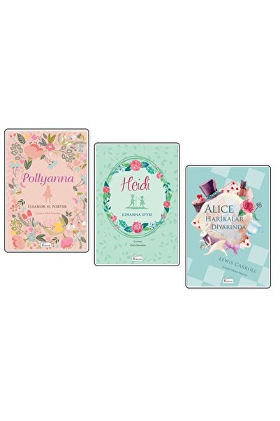 Koridor Yayıncılık Muhteşem 3'lü Bez Ciltli Set # Pollyanna # Heidi # Alice H...