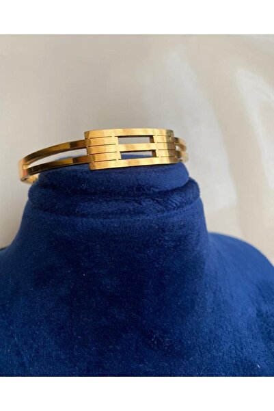 EGO Accessories Stainless Steel Çelik Kaburga Kelepçe Bilezik