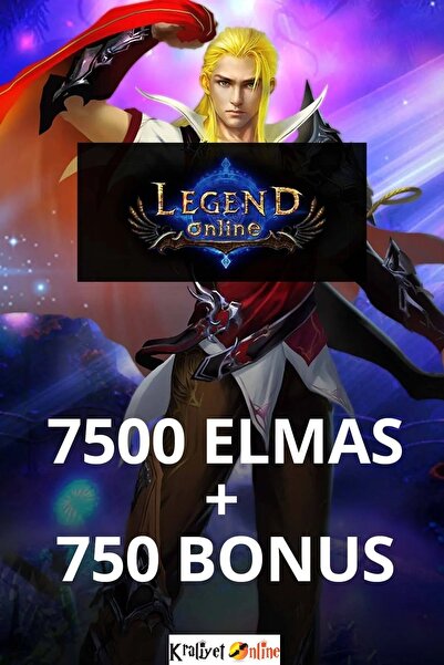 KraliyetOnline Legend Online 7500 + 750 Elmas, 8250 Elmas Epin