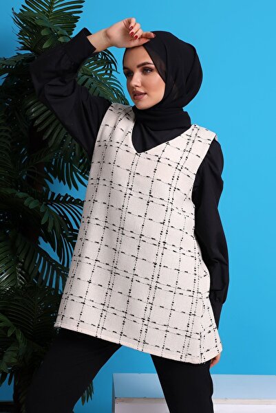 CNG MODA Women's Hijab Tweed Sweater