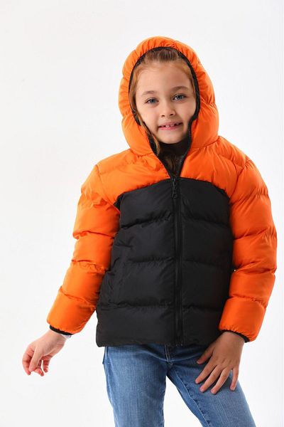 Mina Girl's Winter Puffer Jacket - Padded, Hooded and Fleece