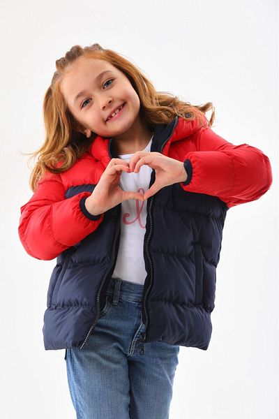 Mina Girl's Winter Puffer Jacket - Padded, Hooded and Fleece
