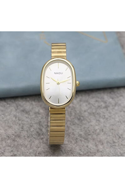 Toz Vintage Yaris Gold-white Vintage Retro Clock