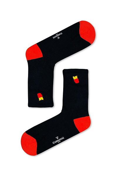 CARNAVAL SOCKS Спортни чорапи с бродирани шарки от картофи