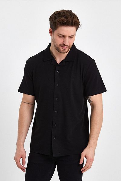 UOMOPARK Πουκάμισο 2640 Ottoman Comfort Fit Relaxed Cut με γιακά