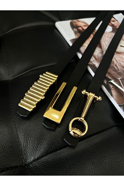 Fiori 3'lü Set Kadın Kemeri, Ceket Kemeri, Gömlek Kemeri, Elbise Kemeri