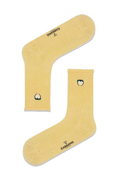 CARNAVAL SOCKS Спортни чорапи с бродерия в прасковено розов цвят