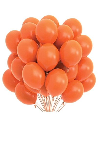BAL10 DÜNYASI Orange Pastel Balloon 20 Pieces