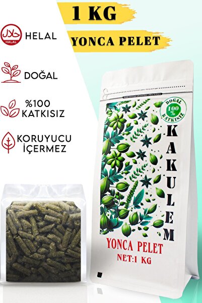 Kakulem SERTİFİKALI Tavşan Hamster Kemirgen Yonca Pelet Yem 1 KG