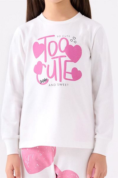 Rolypoly Girl's Pink Long Sleeve Pajama Set