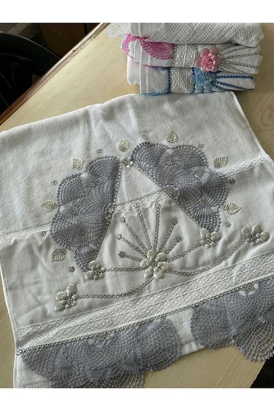 heptrend Lacy Hand and Moon Model - Dowry Towel