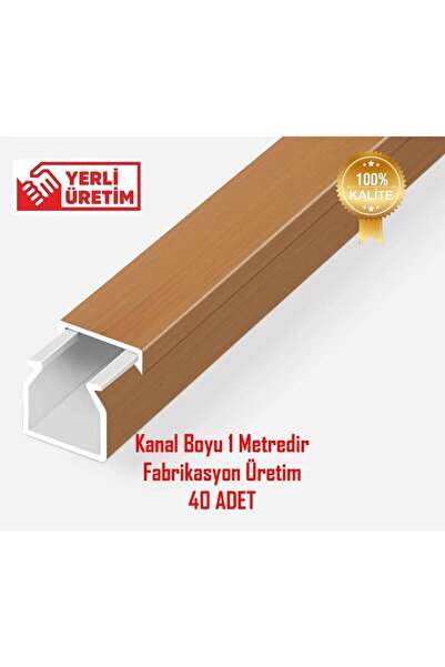 YTE Extra Kendinden Yapışkanlı Açık Kahve Kablo Kanalı 16x16 40 m 40 Adet