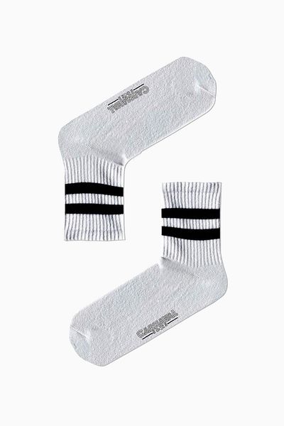 CARNAVAL SOCKS Μαύρες πολύχρωμες αθλητικές κάλτσες με διπλό σχέδιο