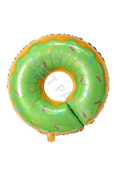 BAL10 DÜNYASI بالون فويل دونات أخضر - 80 سم