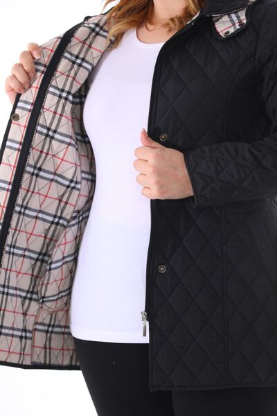 TUTveAL Collection Water Repellent Quilted - Cotton Lined - Large Size - Plaid - Seasonal - Color