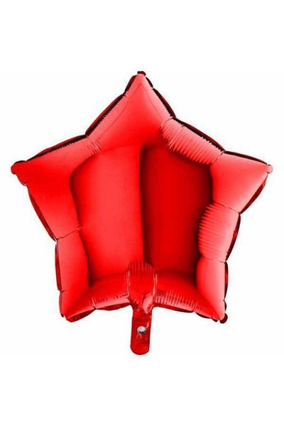 BAL10 DÜNYASI Valentine's Day Red Foil Star Balloon 45 Cm 1 Piece