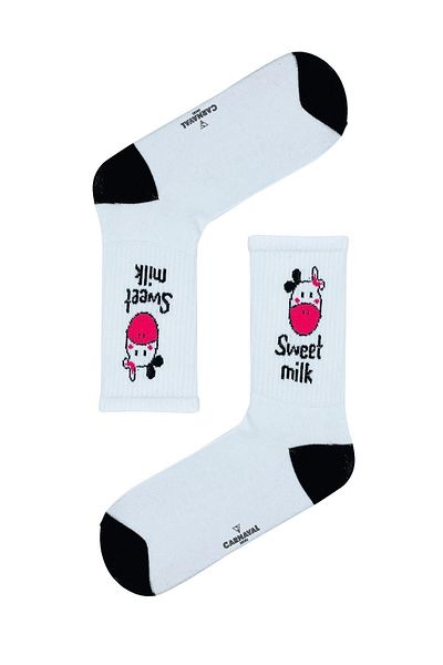 CARNAVAL SOCKS Πολύχρωμες αθλητικές κάλτσες με γλυκό γάλα