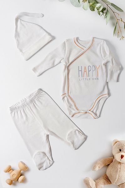 Lilabio 100% Organic Baby Bodysuit Gift Set for Newborn