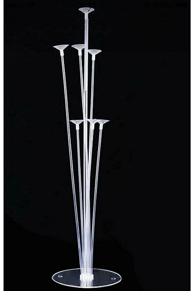 BAL10 DÜNYASI 1 Balloon Stand with Stand, Decorative 7-Piece Balloon Stand