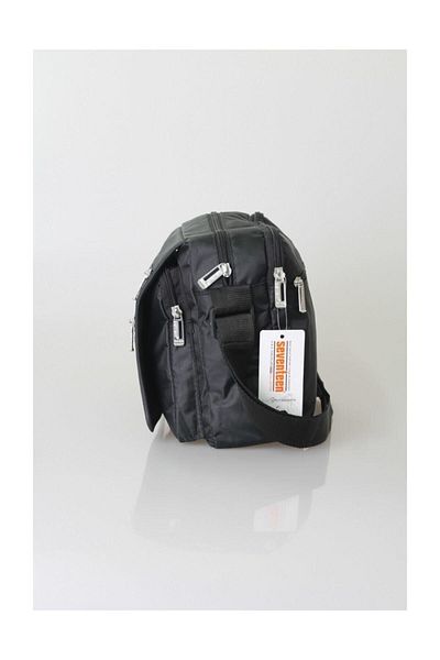 SEVENTEEN Fabric Horizontal Hand and Shoulder Bag 2246 Black