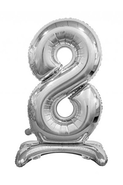 BAL10 DÜNYASI بالون فويل بأرقام فضية مقاس 76 سم
