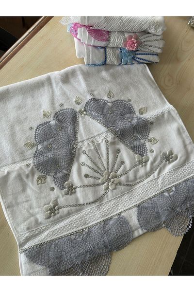 heptrend Lacy Hand and Moon Model - Dowry Towel