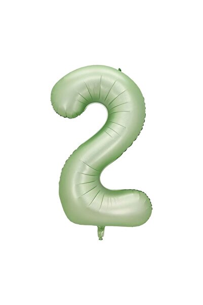 BAL10 DÜNYASI 5 Water Green Color Number Foil Balloon 76 cm