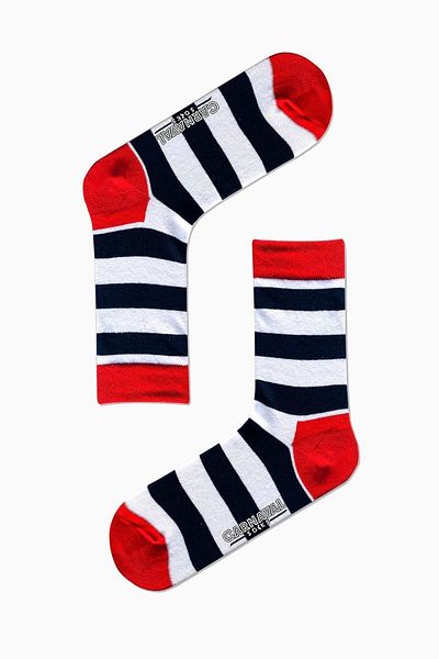 CARNAVAL SOCKS Ασπρόμαυρες πολύχρωμες κάλτσες με κυκλικό σχέδιο