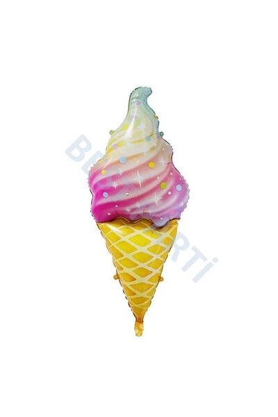 BAL10 DÜNYASI بالون آيس كريم قوس قزح مقاس 120 سم