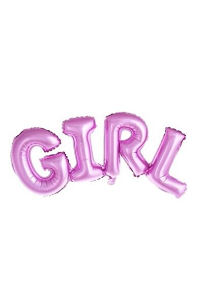 BAL10 DÜNYASI Gender Reveal Girl Pink Color Foil Balloon