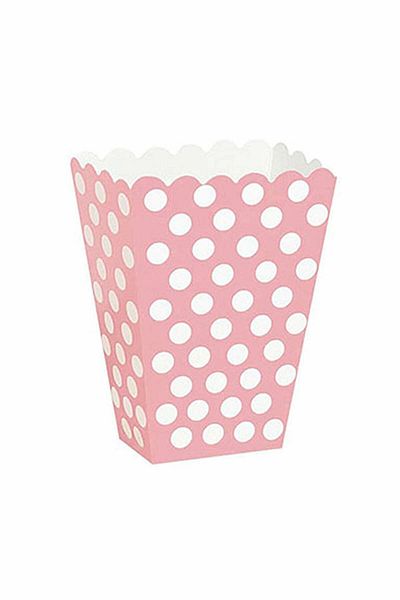 BAL10 DÜNYASI Pink Polka Dot Popcorn Box