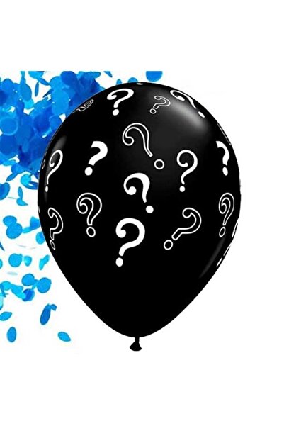 BAL10 DÜNYASI Baby Boy Gender Reveal Balloon with Confetti 18 Inch 45 Cm
