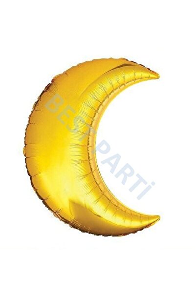 BAL10 DÜNYASI Moon Foil Balloon Gold Color 60 cm