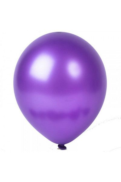 BAL10 DÜNYASI 12 Inch Metallic Purple Balloon 50's