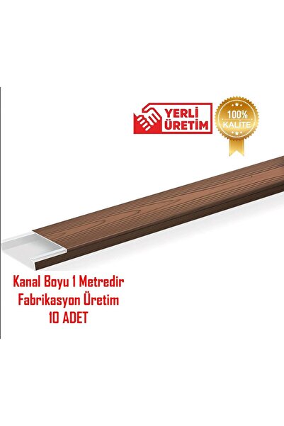 YTE Extra Kendinden Yapışkanlı Kahverengi Kablo Kanalı 25x16 10 Metre 10 Adet...