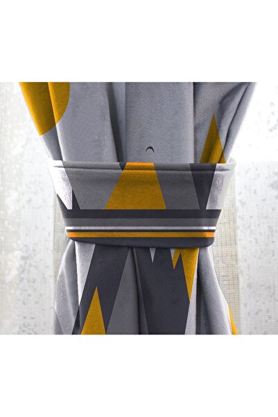 Bebişim Halı Double Winged Scandinavian Mountain Children's Room - Background Curtain