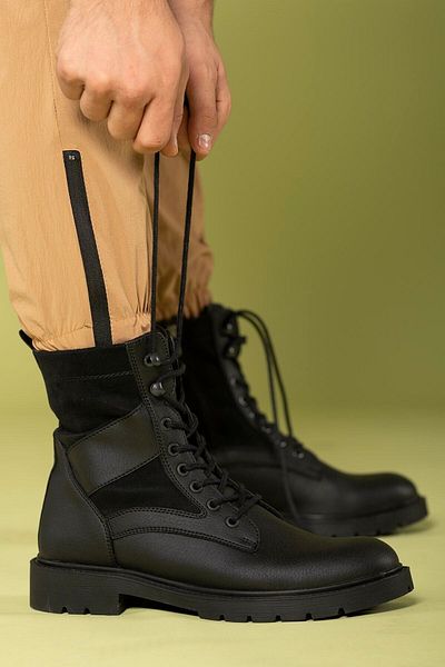 Riccon Men's Black Boots 0012756