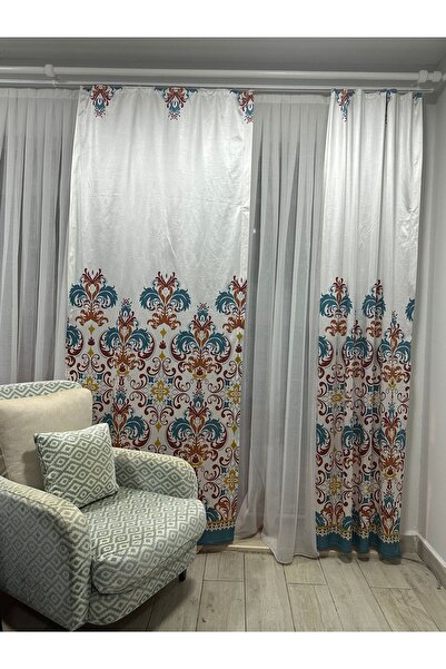 ilya Dijital Baskı | Fon | Düz dikiş | Ekstraforlu | Tek parça | Beyaz Mavi T...