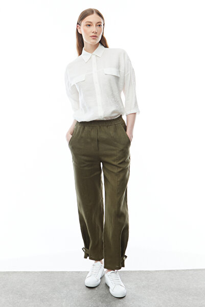 PAULMARK Linen Women's Trousers - PT9123 Model